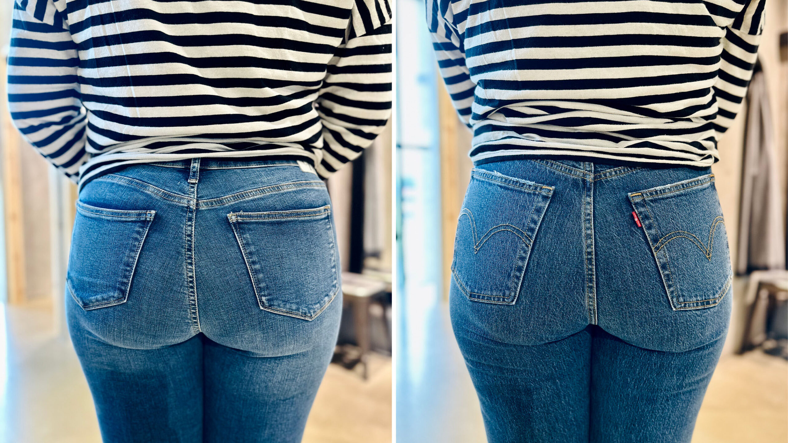 Hvordan baklommer bør se ut på jeans