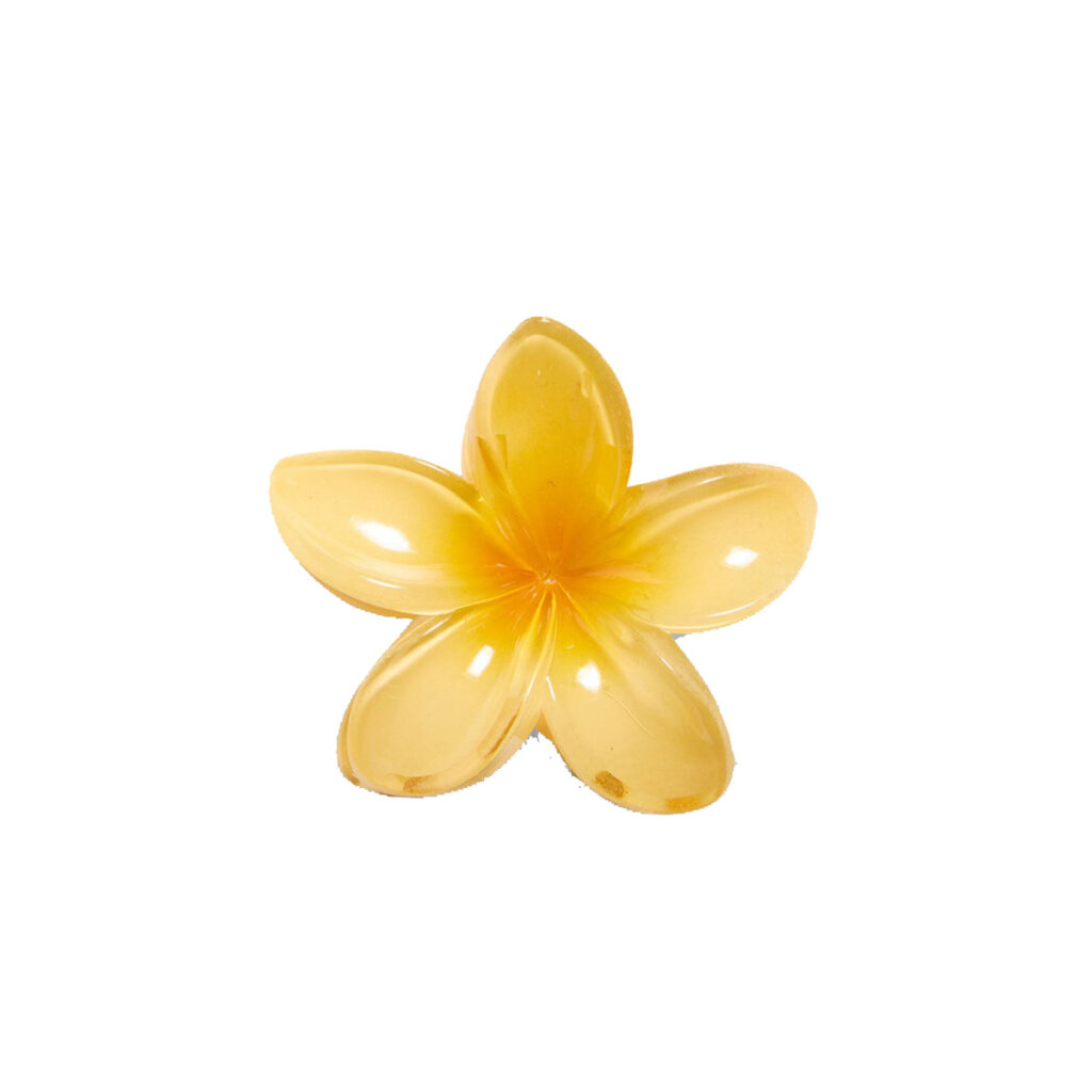 Hårspenne med gul blomst