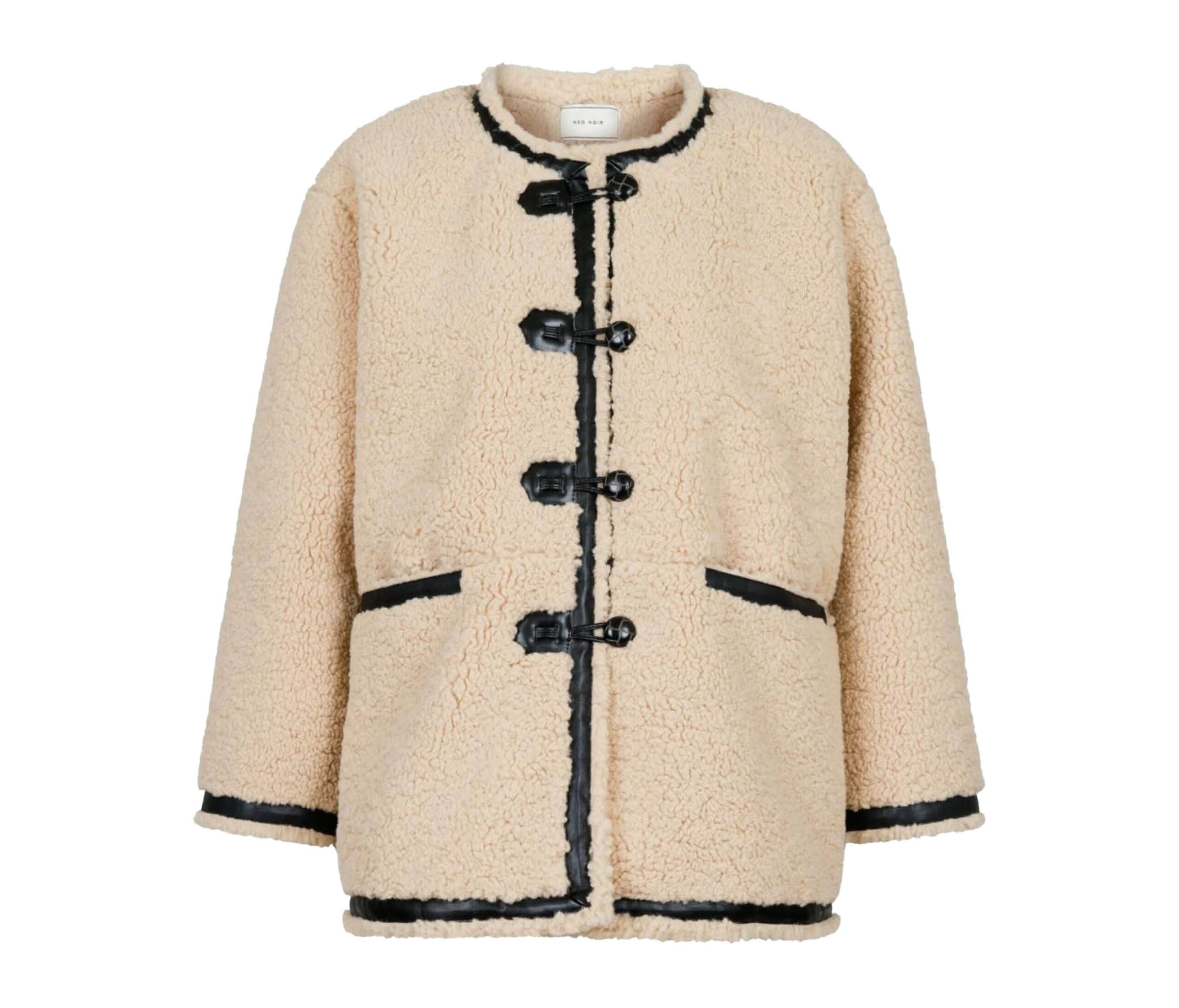 Høstjakker Øveraas Neo Noir Fanny Teddy jacket – Camel