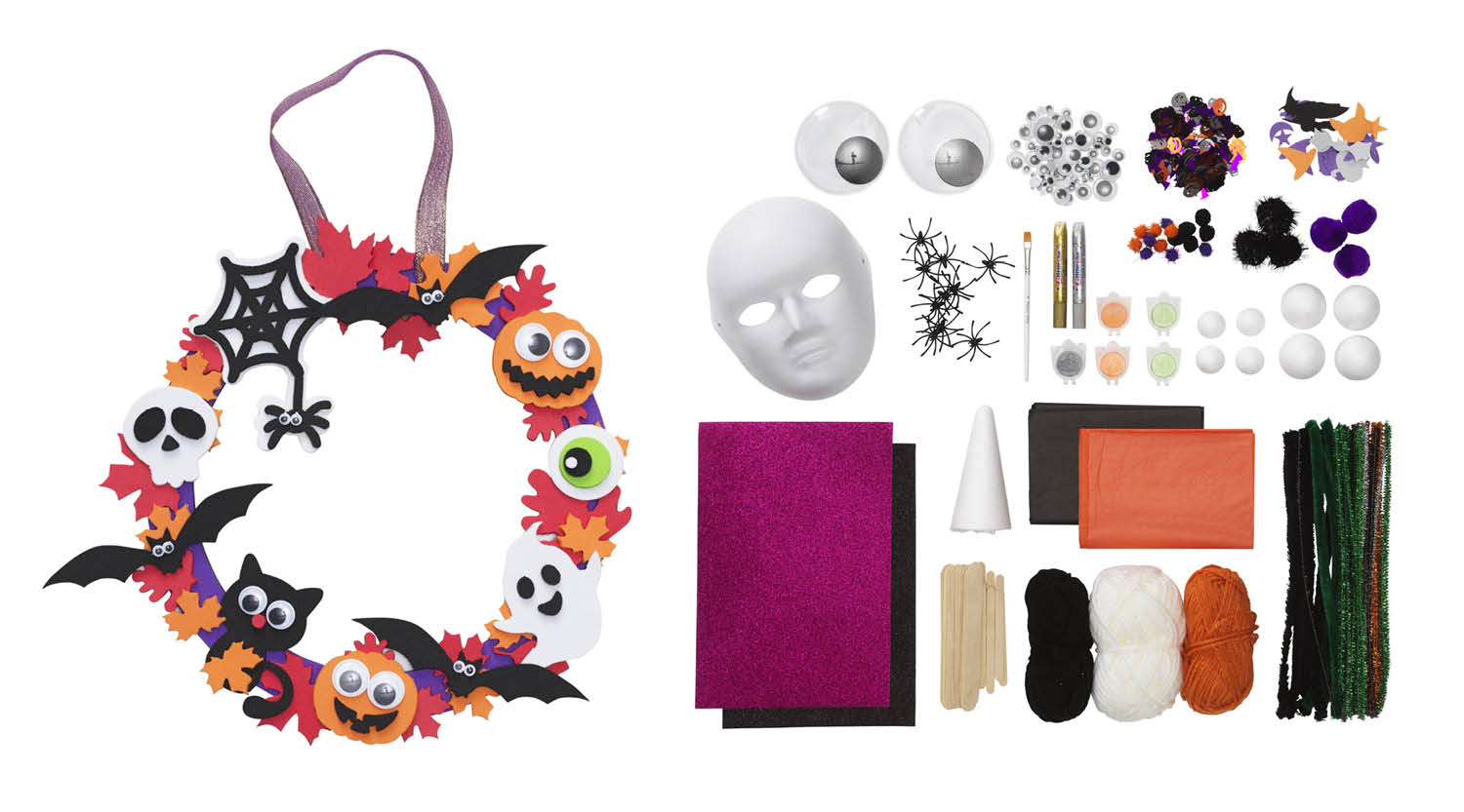 Halloween DIY-kits fra Panduro CC Hamar