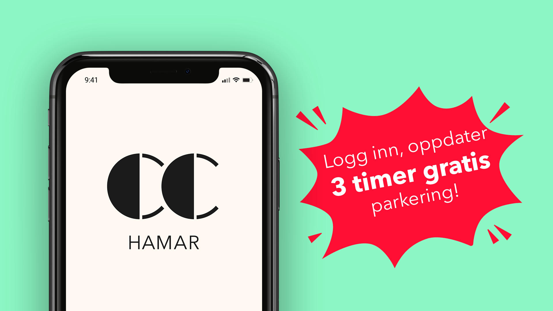 Parkeringsfordel i CC-appen for CC Hamar
